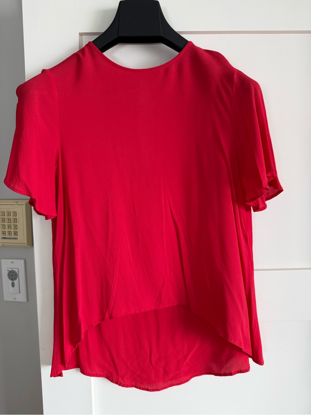 Zara Women’s Red Short Sleeve Blouse